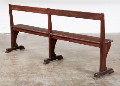 Narrow Oak Hall Bench