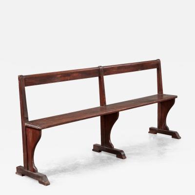 Narrow Oak Hall Bench