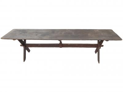 Narrow Sawbuck Table