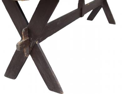 Narrow Sawbuck Table