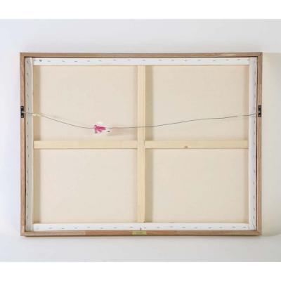 Nasser Ovissi Iranian Born 1934 Three Seated Girls Oil on Canvas Painting