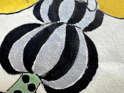 Natacha Rambova Siam Royal in Candle Headdress Cecil B DeMille Costume Drawing