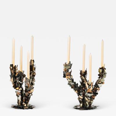Nathalie Ziegler Pasqua Glass Candleholders