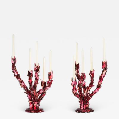 Nathalie Ziegler Pasqua Pink Candleholders