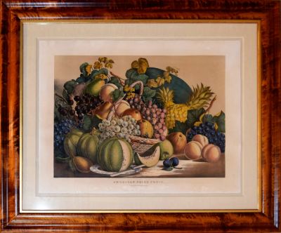 Nathaniel Currier NATHANIEL CURRIER 1813 1888 JAMES IVES 1824 1895 AMERICAN PRIZE FRUIT