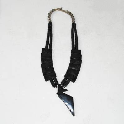 Native American Sterling Silver Multi Stone Necklace