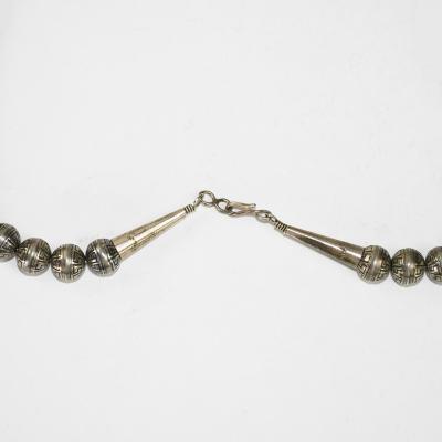 Native American Sterling Silver Multi Stone Necklace