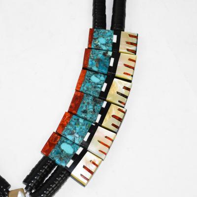 Native American Sterling Silver Multi Stone Necklace