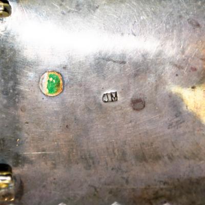 Native American Sterling Silver Turquoise Buckle 4 4ozt