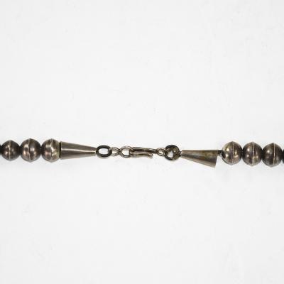 Native American Sterling Silver Turquoise Squash Blossom Necklace