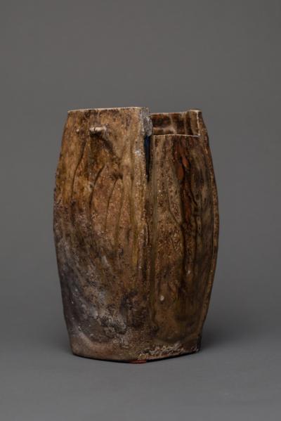 Natural Ash Drip Glaze Flower Vase