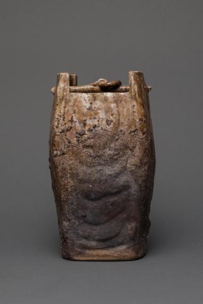 Natural Ash Drip Glaze Flower Vase