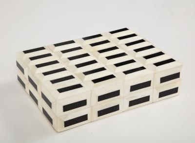 Natural Black 3D Bone Box 12x9