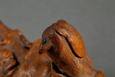 Natural Burlwood Form of a Pigeon