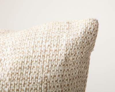 Natural Cream Woven 21 Square Pillow Two Available
