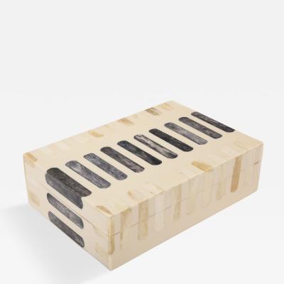 Natural Grey Oblong Inlay Box