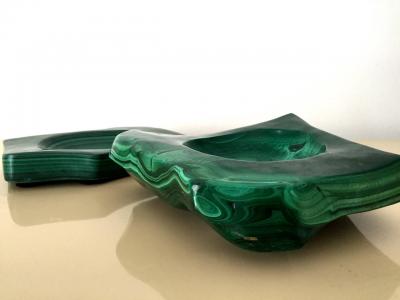 Natural Malachite Dish Bowl