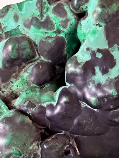 Natural Malachite Rock on Display Stand as Chinese Scholar Stone