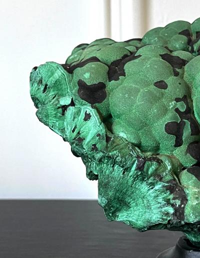 Natural Malachite Rock on Display Stand as a Scholar Stone