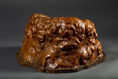 Natural Wood Copper Lined Hibachi
