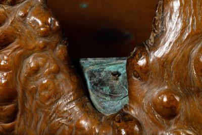 Natural Wood Copper Lined Hibachi