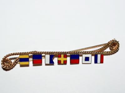 Nautical Flag Brooch DEAREST
