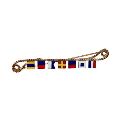 Nautical Flag Brooch DEAREST
