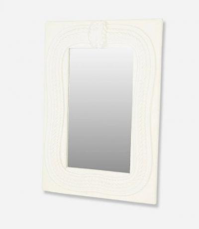 Nautical Lacquered Maritime Mirror Braided Knotted Rope