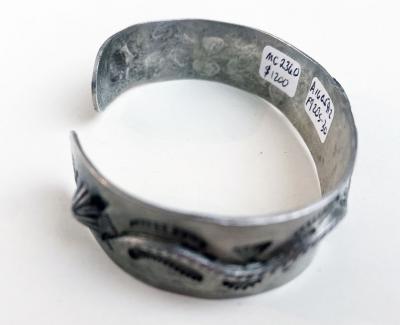 Navajo Dine silver bracelet with thunderbird