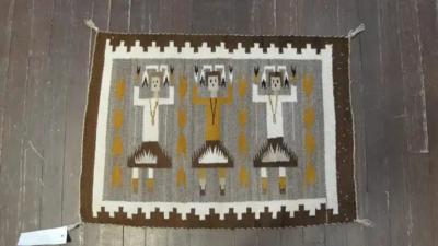 Navajo Three Figure Yei Rug Free Shipping