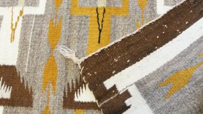 Navajo Three Figure Yei Rug Free Shipping