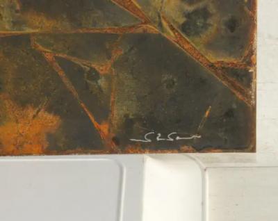 Navid Ghedami Abstract Metal Relief by Navid Ghedami