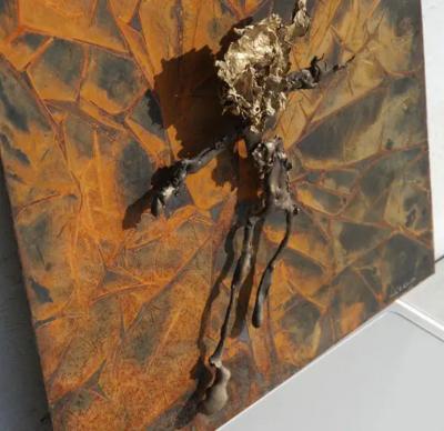 Navid Ghedami Abstract Metal Relief by Navid Ghedami