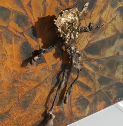 Navid Ghedami Abstract Metal Relief by Navid Ghedami