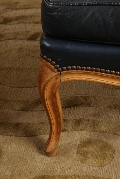 Navy Leather Duchesse