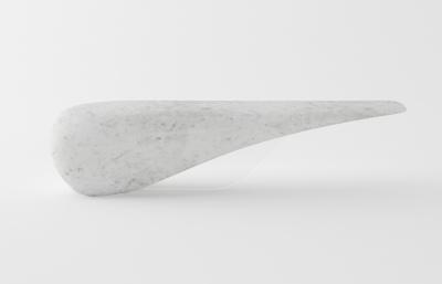 Neal Aronowitz Pneuma Table In Polished Concrete by Neal Aronowitz