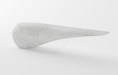 Neal Aronowitz Pneuma Table In Polished Concrete by Neal Aronowitz