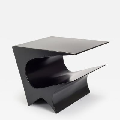 Neal Aronowitz Star Axis Side Table in Black Powder Coated Aluminum