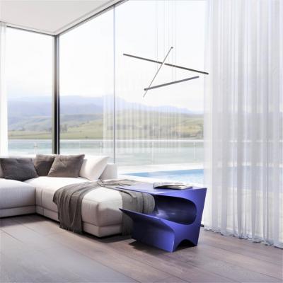 Neal Aronowitz Star Axis Side Table in Blue Aluminum by Neal Aronowitz