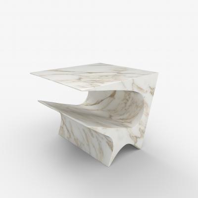 Neal Aronowitz Star Axis Side Table in Marble