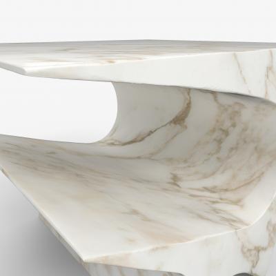 Neal Aronowitz Star Axis Side Table in Marble