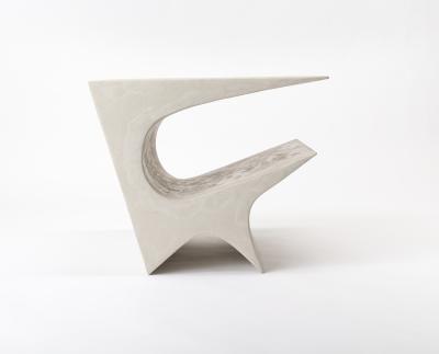 Neal Aronowitz Star Axis Side Table in Polished Concrete by Neal Aronowitz