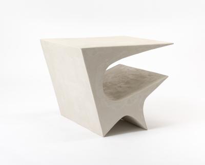 Neal Aronowitz Star Axis Side Table in Polished Concrete by Neal Aronowitz