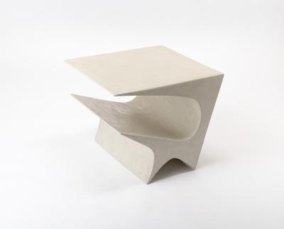 Neal Aronowitz Star Axis Side Table in Polished Concrete by Neal Aronowitz
