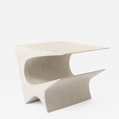 Neal Aronowitz Star Axis Side Table in Polished Concrete by Neal Aronowitz