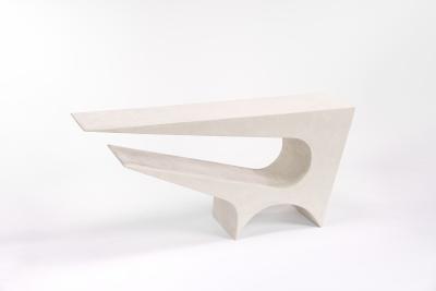 Neal Aronowitz Star Axis Side Table in Polished Concrete by Neal Aronowitz