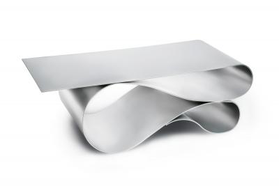 Neal Aronowitz Whorl Coffee Table in Powder Coated Aluminum by Neal Aronowitz