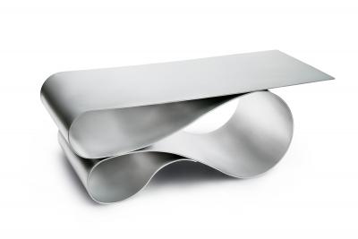 Neal Aronowitz Whorl Coffee Table in Powder Coated Aluminum by Neal Aronowitz