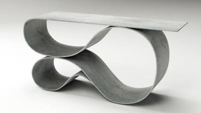 Neal Aronowitz Whorl Console in Concrete Canvas by Neal Aronowitz