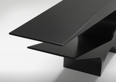Neal Aronowitz r Axis Console in Black Matte Aluminum by Neal Aronowitz